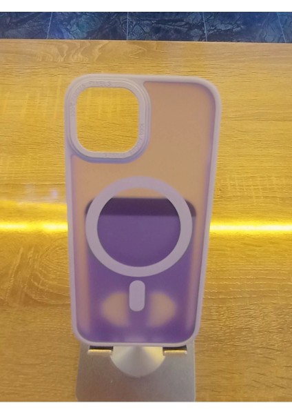 Apple iPhone 15 Uyumlu Magsafe Özellikli Kenarları Renkli Arka Yüzü Mat Kenarları Renkli Darbe Emici Kılıf indirimleri