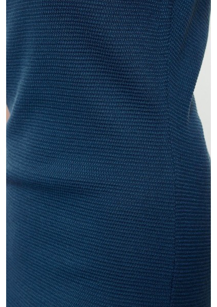 Moda Stil Slim V Yaka Midi Boy Triko Premium Iplik Özel Iplik Hırka-Elbise Takım fırsatları