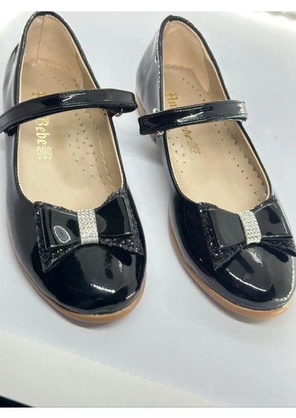 Fiyonklı Rugan Babet Kız Çocuk Ayakkabı