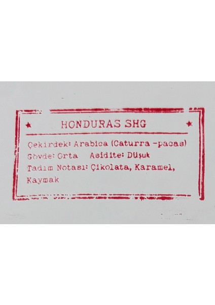 Honduras Shg Filtre Kahve modelleri