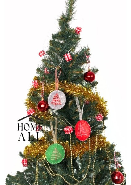 Keçe El Yapımı Yılbaşı Çam Ağacı Süsü Yeni Yıl Dekor Keçe Süs, 3 Adet fiyatları