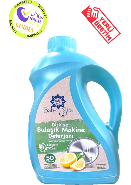 Limon Yağlı Bitkisel Bulaşık Makine Deterjanı