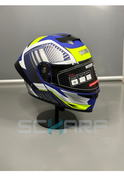 WS-202 Güneş Vizörlü Çene Açılır Kask