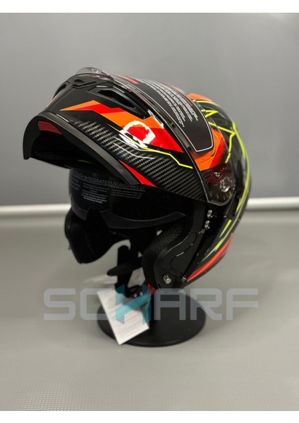 WS-202 Güneş Vizörlü Çene Açılır Motosiklet Kaskı Hafif ABS Malzeme Şık Tasarım indirimleri