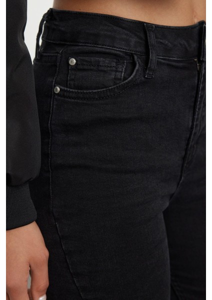 Kadın Moda Şık Kot Pantolon Dar Paça Uzun Boy Denim Yüksek Bel Skinny Jeans fırsatları
