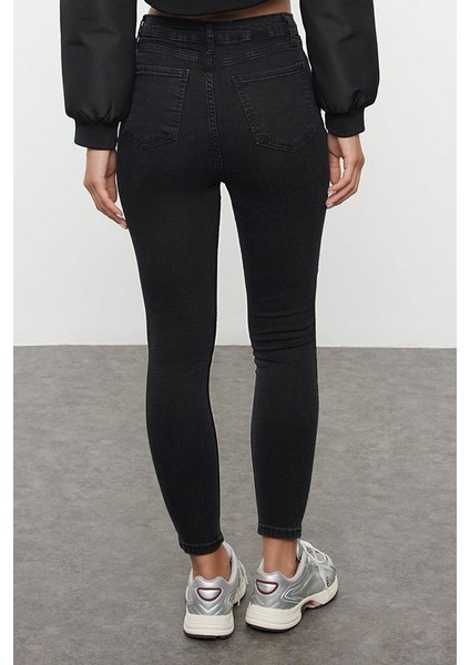 Kadın Moda Şık Kot Pantolon Dar Paça Uzun Boy Denim Yüksek Bel Skinny Jeans indirimleri