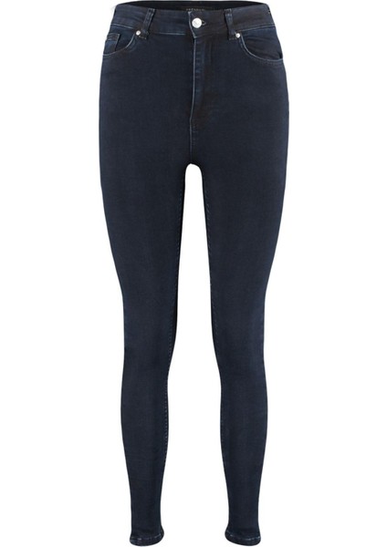 Stil Kadın Moda Denim Kot Pantolon Regular Dar Paça Incelten Etki Süper Yüksek Bel Skinny Jeans fırsatları