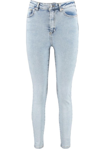 Stil Kadın Moda Denim Kot Pantolon Dar Paça Yüksek Bel Skinny Jeans fırsatları