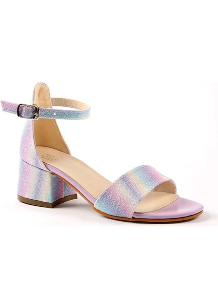 Kız Çocuk Kalın Topuklu Şık Rahat Abiye Ayakkabı