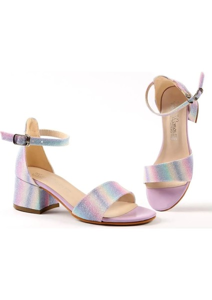 Kız Çocuk Kalın Topuklu Şık Rahat Abiye Ayakkabı modelleri