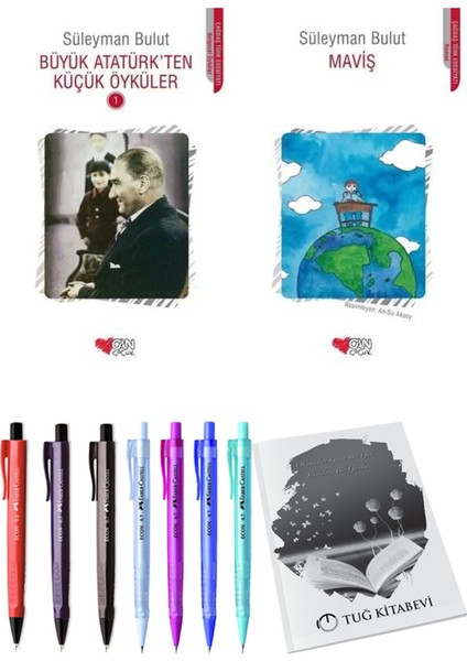 Maviş ve Büyük Atatürk'ten Küçük Öyküler 1 2'li Set + Hediyeli