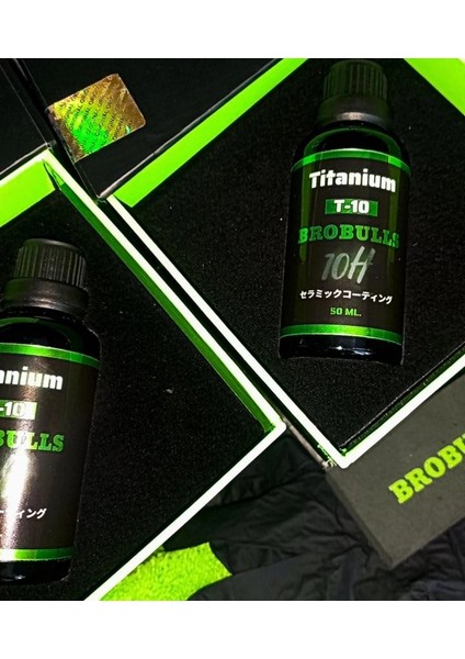 Brobulls T10 Titanium 10H Ceramic Coatıng 50 ml Seramik Kaplama ve Boya Koruma 5 Yıl Dayanım fiyatları