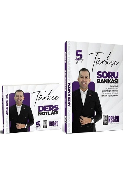 2025 Kpss Türkçe 5yüz Ders Notları + Soru Bankası 2 Li Set - Aker Kartal