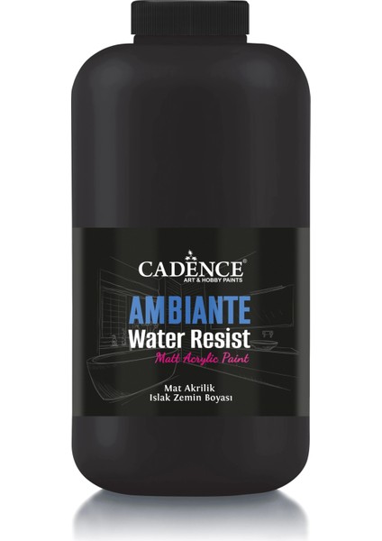 Ambiante Islak Zemin Boyası AW24 Siyah 2000 ml + Katalizör 80 gr