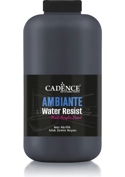 Ambiante Islak Zemin Boyası AW23 Antrasit Siyah 2000 ml + Katalizör 80 gr