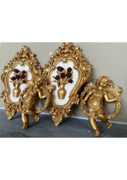 Melek ve Çiçek Tablo 4 Lü Set modelleri