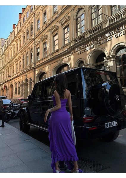 Straplez Saçaklı Midi Elbise fiyatları