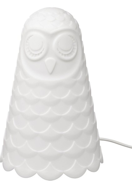 Çocuk masa lambası, beyaz, 23 cm, LED'li