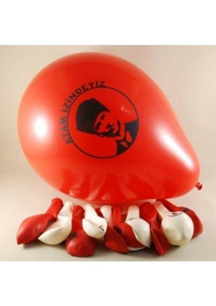 Atatürk Baskılı Balon 10'Lu Balon