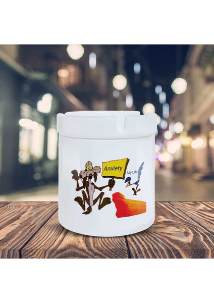 Gelecek Kaygısı Anksiyete Baskılı Küllük Kül Tablası- KL256