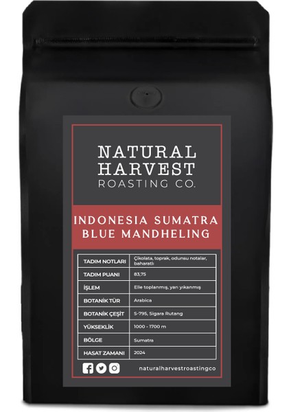 Indonesia Sumatra Blue Mandheling Yöresel Kahve 250 G.