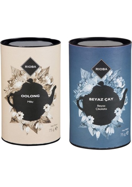 Mılky Oolong Çayı 75 gr.+ Beyaz Çay Beyaz Çikolatalı 75 gr.