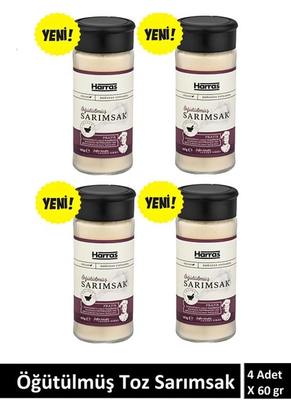 Öğütülmüş Sarımsak 60 gr x 4 Adet