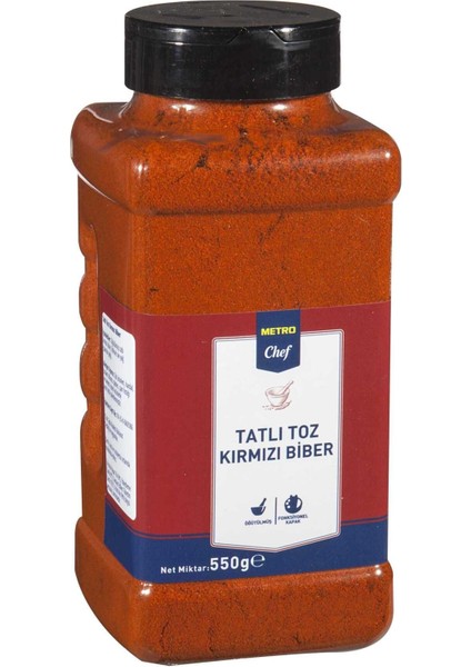 Toz Kırmızı Biber Tatlı 550 gr
