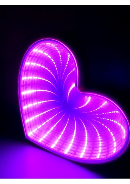Sonsuz Kalp Yansımalı Aynalı LED Masa ve Gece Lambası fiyatları