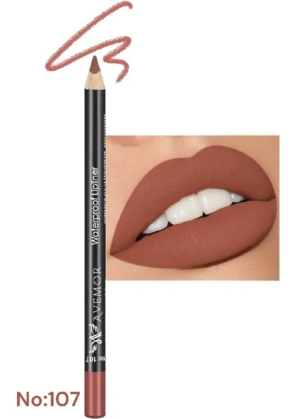 Suya Dayanıklı Dudak Kalemi - Waterproof Lipliner 107