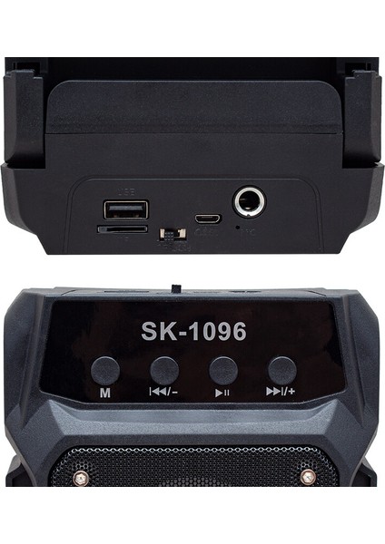 20 Watt Usb/sd/aux/fm/bluetooth Destekli Mikrofon Girişli Taşınabilir Hoparlör (4764)