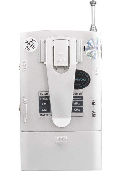 Gümüş Renk Cep Tipi Analog Fm Radyo VS-R106 (4764)