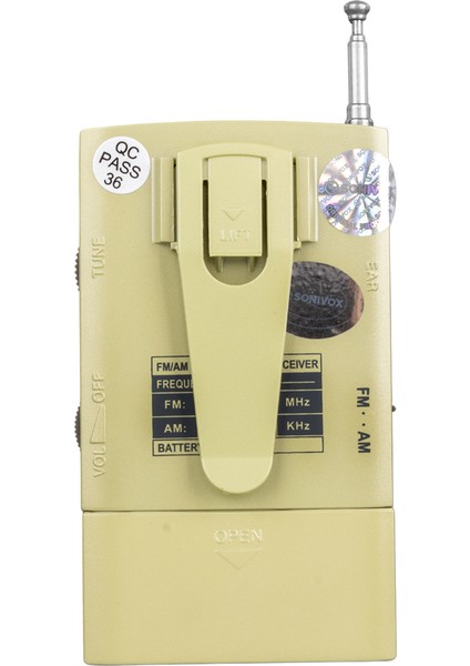 Gold Renk Cep Tipi Analog Fm Radyo VS-R106 (4764)