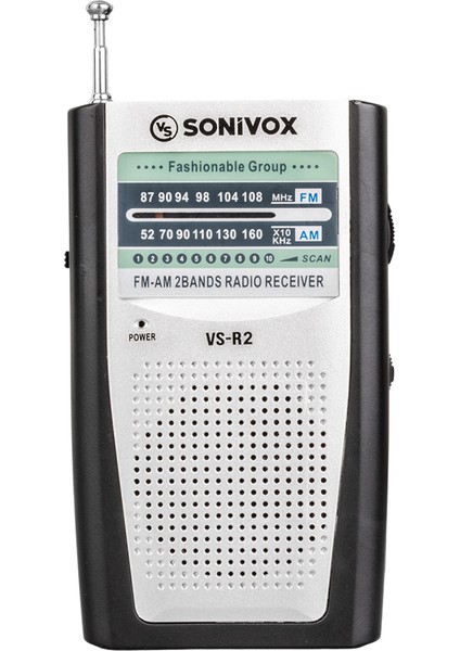 Gümüş Renk Analog Radyo Vs-R2 (4764)