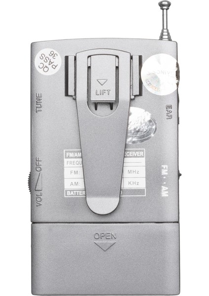 Gri Renk Cep Tipi Analog Fm Radyo VS-R106 (4764)