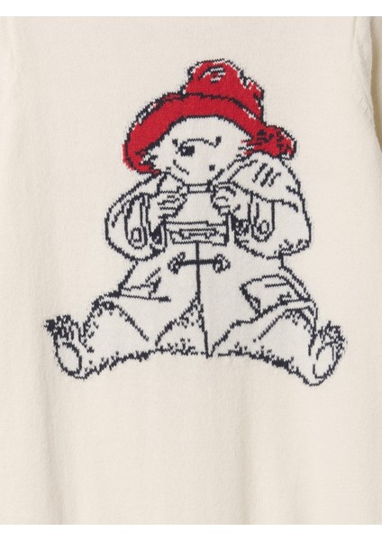 Bebek Kırık Beyaz Paddington Grafikli Tulum fiyatları
