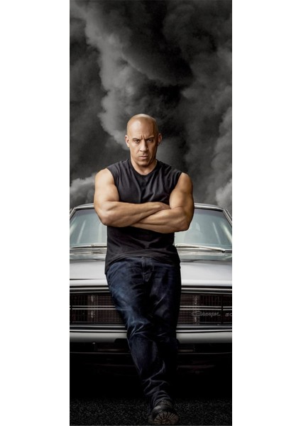 Hızlı ve Öfkeli Baskılı Araç Kapı Direk Kaplama Folyo Sticker 2'li (Sağ&sol) modelleri