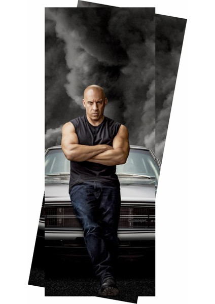 Hızlı ve Öfkeli Baskılı Araç Kapı Direk Kaplama Folyo Sticker 2'li (Sağ&sol) indirimleri