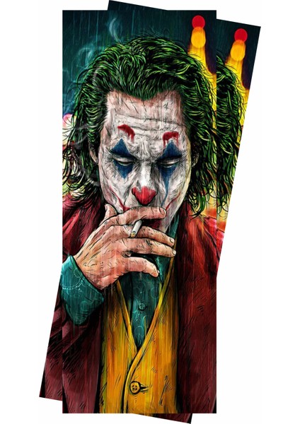 Joker Seri 1 Araç Kapı Direk Kaplama Folyo Sticker 2'li (Sağ&sol)