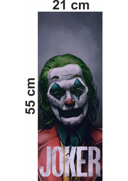 Joker Seri 2 Baskılı Araç Kapı Direk Kaplama Folyo Sticker 2'li (Sağ&sol)
