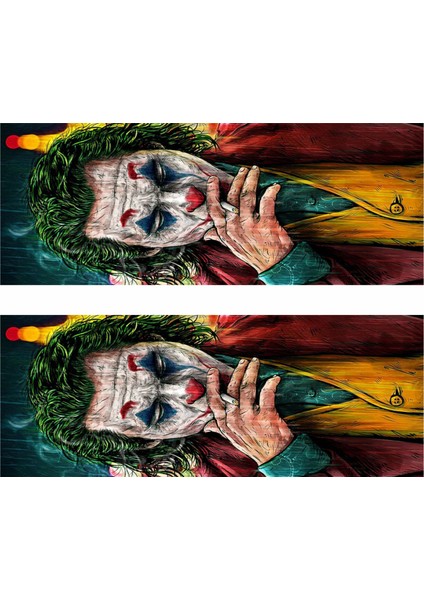 Joker Seri 1 Araç Kapı Direk Kaplama Folyo Sticker 2'li (Sağ&sol)