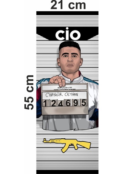 Sıfır Bir Cio Baskılı Araç Kapı Direk Kaplama Folyo Sticker 2'li (Sağ&sol) fiyatları