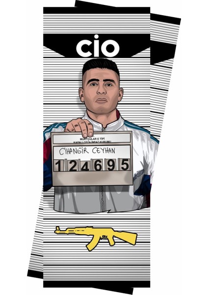 Sıfır Bir Cio Baskılı Araç Kapı Direk Kaplama Folyo Sticker 2'li (Sağ&sol) indirimleri