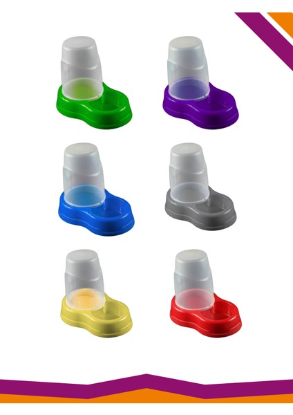 Reserve Hazneli Kedi ve Köpek Mama ve Su Kabı 1,5 Lt