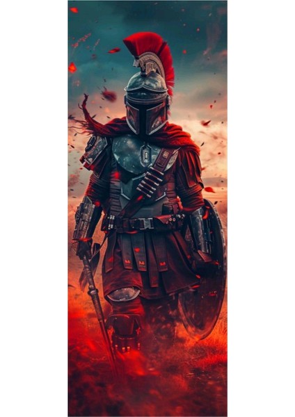 Spartacus Baskılı Araç Kapı Direk Kaplama Folyo Sticker 2'li (Sağ&sol) indirimleri