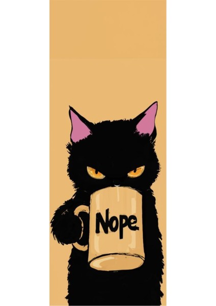 Siyah Kedi Baskılı Araç Kapı Direk Kaplama Folyo Sticker 2'li (Sağ&sol) indirimleri
