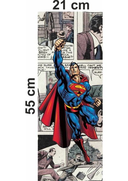 Süperman Baskılı Araç Kapı Direk Kaplama Folyo Sticker 2'li (Sağ&sol) modelleri