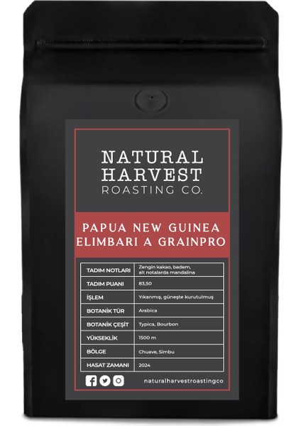 Papua New Guinea Elimbari A Grainpro Yöresel Kahve 500 G.