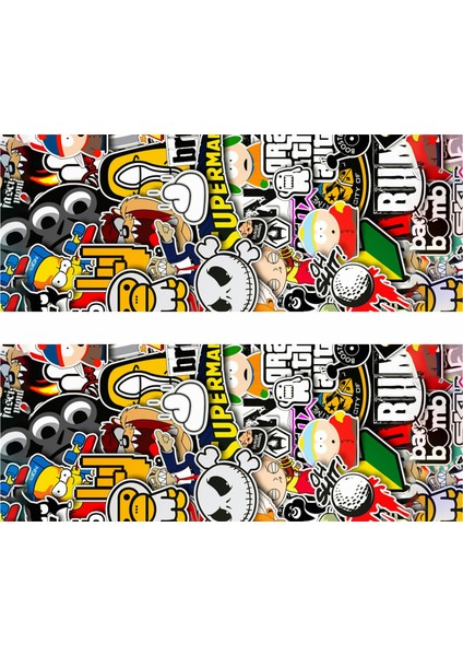 Supreme Baskılı Araç Kapı Direk Kaplama Folyo Sticker 2'li (Sağ&sol) fiyatları