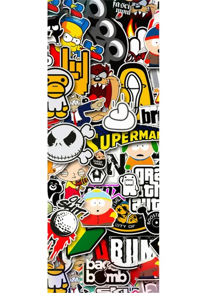 Supreme Baskılı Araç Kapı Direk Kaplama Folyo Sticker 2'li (Sağ&sol) indirimleri